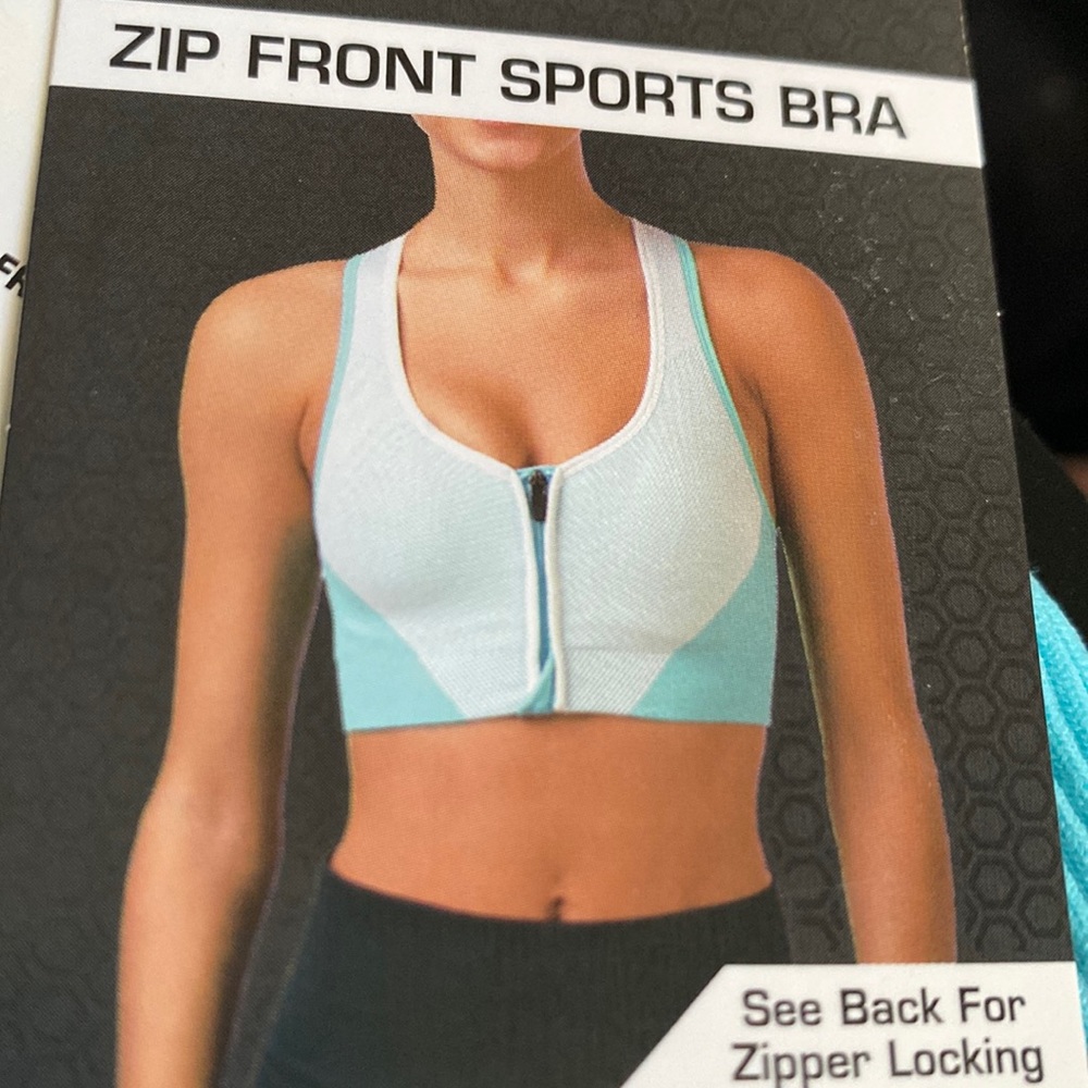 Avis Medium support zip front Bra
